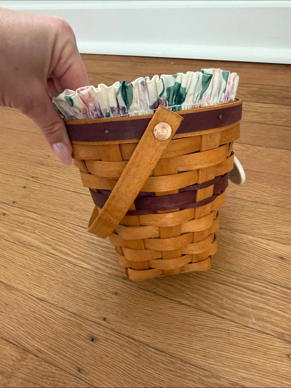 Longaberger Lilac Basket 1994 May Series Excellent 16209